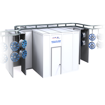 Sistema modular de curado por láser